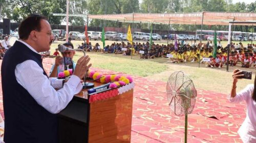 Paonta Sahib: हर्षवर्धन चौहान ने पांवटा में किया राज्य स्तरीय खेल कूद प्रतियोगिताओं का शुभारंभ