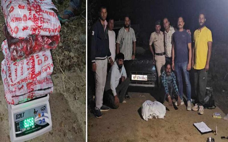 Himachal Crime News: नाका तोड़कर भागे गाड़ी सवार! पुलिस की मुस्तैदी से पकड़े, बरामद हुई छह किलो चरस