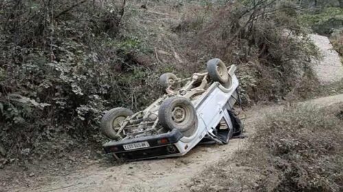 Accident In Himachal: सड़क से लुढ़क कर लिंक रोड में गिरी जीप! एक की मौत तो दूसरा घायल