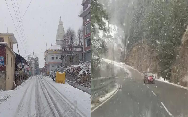 Snowfall In Himachal: कुफरी-नारकंडा सहित हिमाचल के सात जिलों में हुई बर्फबारी! मौसम खुला पर दुश्वारियां बरकरार