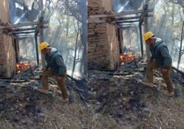 Himachal News Alert: दो मंजिला संयुक्त मकान जलकर राख! दो परिवार बेघर, सेब के पौधे भी झुलसे