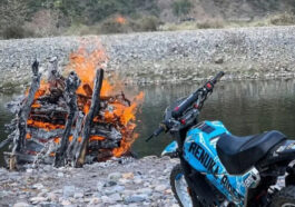 सिरमौर में युवक का अंतिम संस्कार: चिता के सामने रखी गई बाइक