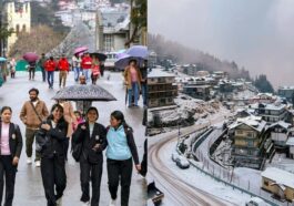 हिमाचल प्रदेश: चोटियों पर बर्फबारी, मैदानी इलाकों में ओलावृष्टि और तूफान से तबाही, 7 जिलों में ऑरेंज अलर्ट….