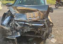 पांवटा साहिब हादसा: कार और पिकअप की टक्कर में महिला की मौ+त, चालक घायल