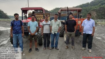 पांवटा साहिब: अवैध खनन करते चार ट्रैक्टर पकड़े गए! 71,000 जुर्माना वसूला