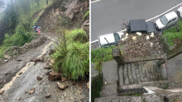 Himachal Weather: हिमाचल में भारी बारिश! गाड़ियों पर गिरे पेड़ और पत्थर, कई सड़कें बंद