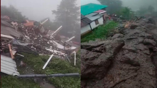 हिमाचल में भारी बारिश से तबाही: पांच मंजिला मकान गिरा! रामपुर में फटा बादल, मवेशी बहे
