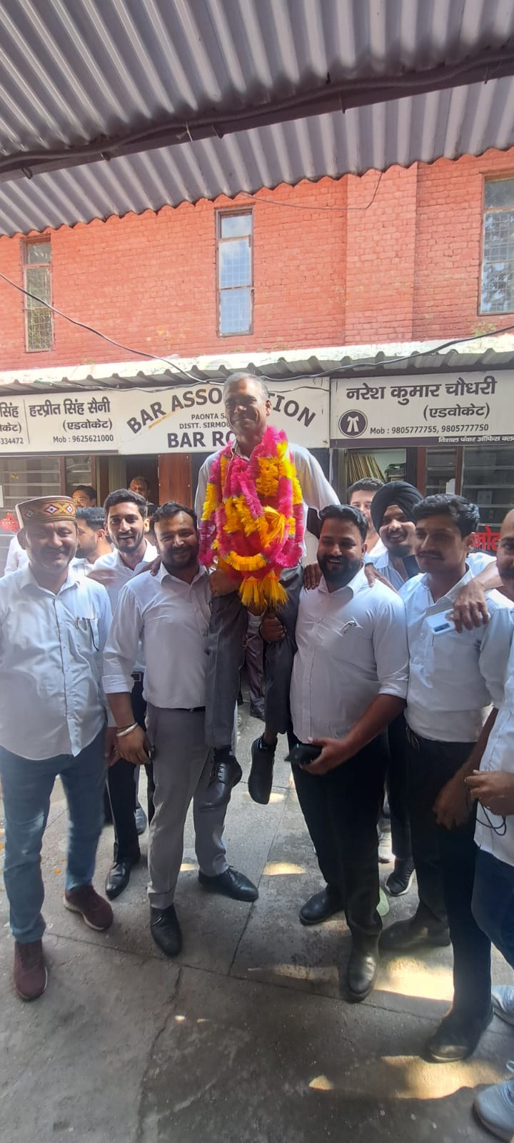 पांवटा साहिब : एडवोकेट मनजीत चौधरी निर्विरोध चुने गए बार एसोसिएशन पांवटा साहिब के अध्यक्ष