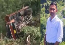 Accident In Himachal: सड़क से लुढ़क कर खाई में गिरा टिप्पर! 6 माह के मासूम के सिर से उठा पिता का साया