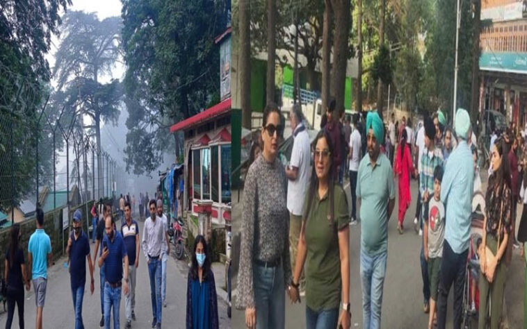 HP Tourism: कसौली-चायल में सैलानियों की भारी भीड़! 100 फीसदी होटल पैक, सड़कों पर जाम