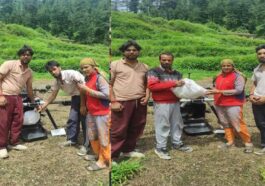 Himachal News: कार्गो ड्रोन से आपदा प्रभावित गांव में पहुंचाई 15 किलोग्राम राशन किट सहित दवाइयां