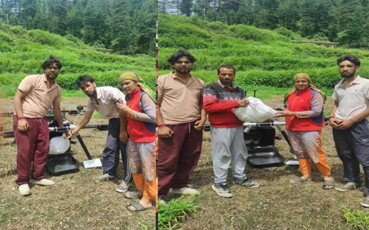 Himachal News: कार्गो ड्रोन से आपदा प्रभावित गांव में पहुंचाई 15 किलोग्राम राशन किट सहित दवाइयां