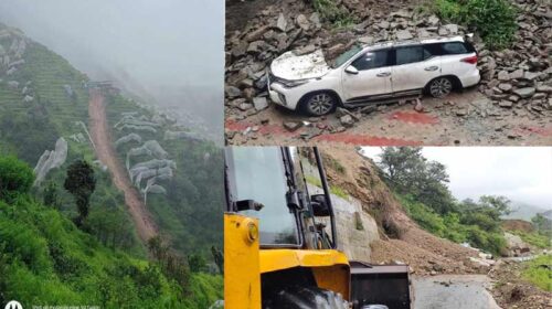 Landslide In Himachal: हिमाचल में भारी बारिश ने मचाया तांडव! भूस्खलन से कई गाड़ियां दबी, खतरे की जद में आए कई घर