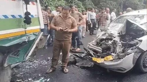 Accident In Himachal: तेज रफ्तार गाड़ी ने एचआरटीसी बस को मारी टक्कर! 6 लोग घायल Accident In Himachal: तेज रफ्तार गाड़ी ने एचआरटीसी बस को मारी टक्कर! 6 लोग घायल