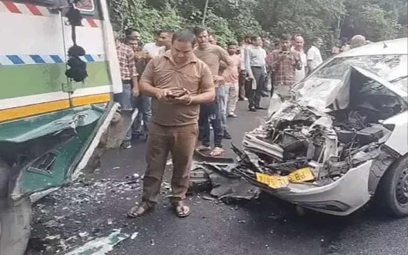 Accident In Himachal: तेज रफ्तार गाड़ी ने एचआरटीसी बस को मारी टक्कर! 6 लोग घायल