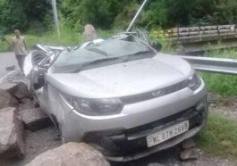 Himachal News Update: एनएच पर पहाड़ी से लैंडस्लाइड! पत्थर गिरने से सड़क किनारे खड़ी पांच गाड़ियां क्षतिग्रस्त