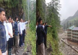 HP News: केंद्रीय दल ने थुनाग व जंजैहली में आपदा प्रभावित क्षेत्रों में नुकसान का लिया जायजा