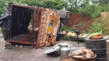 Accident In Himachal: मंदिर में लंगर लगाने जा रहे श्रद्धालुओं का ट्रक पलटा! एक की मौत, चार गंभीर घायल