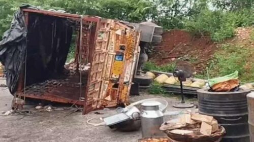 Accident In Himachal: मंदिर में लंगर लगाने जा रहे श्रद्धालुओं का ट्रक पलटा! एक की मौत, चार गंभीर घायल