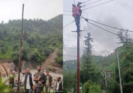 Himachal News: आपदा प्रभावित थुनाग में सड़क व बिजली बहाल करने का कार्य जारी! उफनती खड्डों में उतरा विभाग