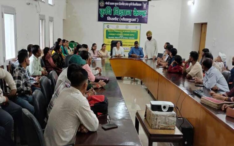 Paonta Sahib: सीआरपी जानेंगे प्राकृतिक खेती की बारीकियां! कृषि विज्ञान केंद्र धौलाकुआं में पांच दिवसीय प्रशिक्षण कार्यक्रम का आगाज Paonta Sahib: सीआरपी जानेंगे प्राकृतिक खेती की बारीकियां! कृषि विज्ञान केंद्र धौलाकुआं में पांच दिवसीय प्रशिक्षण कार्यक्रम का आगाज