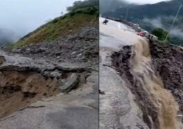 Landslide In Himachal: फिर बंद हुआ चंडीगढ़-मनाली नेशनल हाईवे! पूरी तरह धंसा NH, वाहनों की कतारे लगी