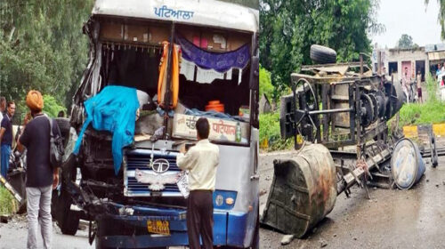 Accident In Himachal: पंजाब रोडवेज की बस और ट्रैक्टर के बीच भिड़ंत! मिक्सर मशीन बुरी तरह क्षतिग्रस्त Accident In Himachal: पंजाब रोडवेज की बस और ट्रैक्टर के बीच भिड़ंत! मिक्सर मशीन बुरी तरह क्षतिग्रस्त