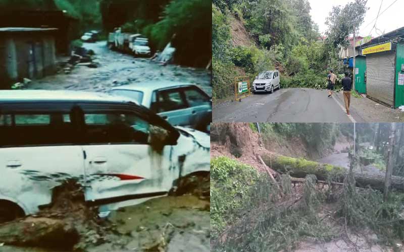 Himachal News: हिमाचल में मूसलाधार बारिश से तबाही! 3 जिलों में स्कूल बंद, बादल फटने से गाड़ियों सहित पेट्रोल पंप दबा