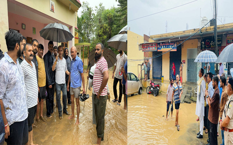 भारी बारिश का कहर: 200 से अधिक घरों-दुकानों में पानी घुसा! सैकड़ों परिवार प्रभावित, मधुमक्खी के छत्ते बहे