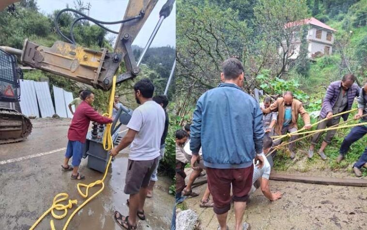 HP News: आपदा प्रभावित सराज के 107 गांवों में लौटी रोशनी! कंधों पर ट्रांसफॉर्मर और पोल ढोकर बहाल की गई बिजली आपूर्ति HP News: आपदा प्रभावित सराज के 107 गांवों में लौटी रोशनी! कंधों पर ट्रांसफॉर्मर और पोल ढोकर बहाल की गई बिजली आपूर्ति