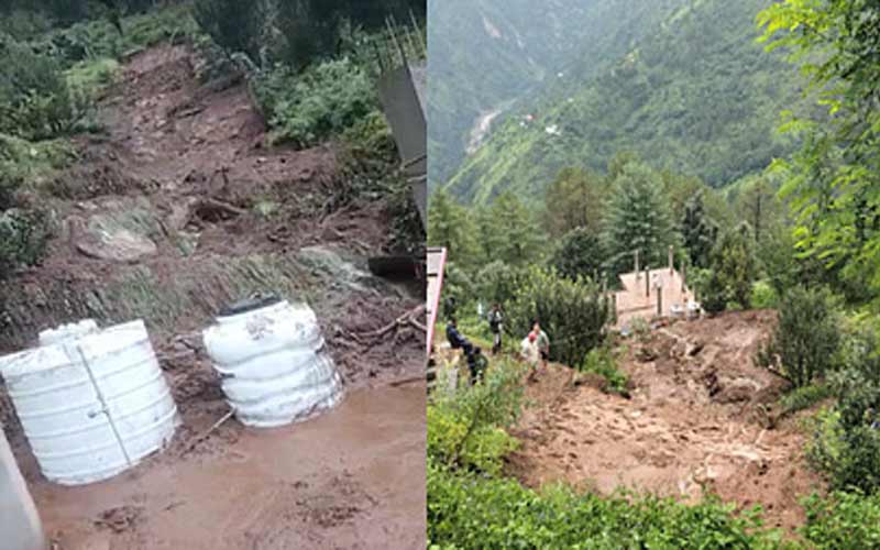 Himachal News Alert: हिमाचल में लैंडस्लाइड से तबाही! तीन घर क्षतिग्रस्त, 3540 सेब के पेड़ों को नुकसान