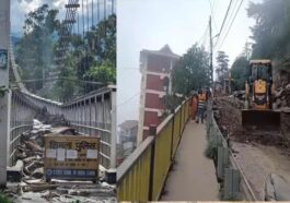 Monsoon Season: लैंडस्लाइड होने से 2 से ज्यादा गाड़ियां मलबे में दबी! सतलुज नदी पर बना पुल क्षतिग्रस्त