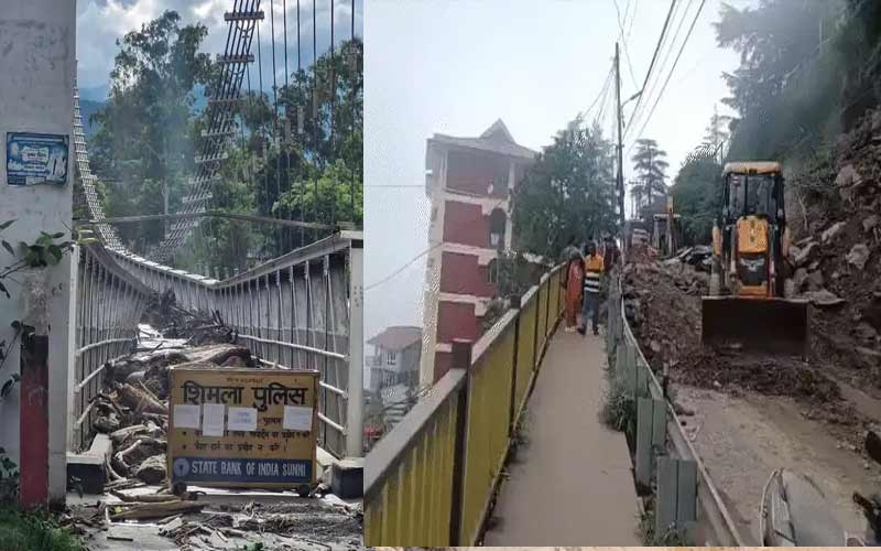 Monsoon Season: लैंडस्लाइड होने से 2 से ज्यादा गाड़ियां मलबे में दबी! सतलुज नदी पर बना पुल क्षतिग्रस्त