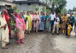 Paonta Sahib: “मेरा गाँव मेरा देश” एक सहारा संस्था ने फतेहपुर में महिलाओं को वितरित किए फलदार पौधे