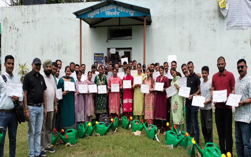 Sirmour News: कृषि विज्ञान केंद्र में प्राकृतिक खेती प्रशिक्षण शिविर संपन्न! किसानों को मिली उपयोगी जानकारी