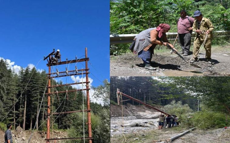 Himachal News: आपदा के बाद युद्धस्तर पर बहाली कार्य शुरू! 200 होमगार्ड और पुलिस जवान दिन-रात ड्यूटी पर तैनात Himachal News: आपदा के बाद युद्धस्तर पर बहाली कार्य शुरू! 200 होमगार्ड और पुलिस जवान दिन-रात ड्यूटी पर तैनात