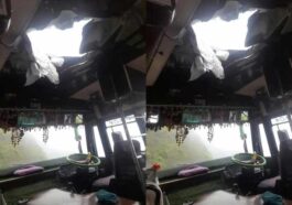 Himachal News Alert: यात्रियों से भरी बस पर पहाड़ी से गिरे पत्थर! मची चीख-पुकार, दो घायल