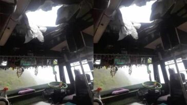 Himachal News Alert: यात्रियों से भरी बस पर पहाड़ी से गिरे पत्थर! मची चीख-पुकार, दो घायल