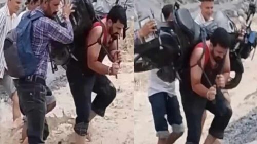 Sirmour News: शिक्षक ने कंधों पर उठाई भारी भरकम बाइक! फिर नाले को किया पार, वीडियो वायरल Sirmour News: शिक्षक ने कंधों पर उठाई भारी भरकम बाइक! फिर नाले को किया पार, वीडियो वायरल