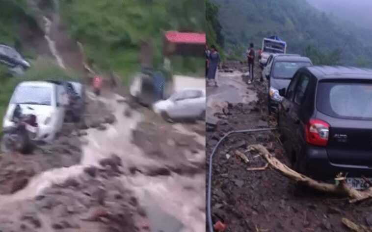 हिमाचल में यहां फटा बादल: मलबे में गाड़ियां दबी! लैंडस्लाइड के चलते कई घरों को खतरा हिमाचल में यहां फटा बादल: मलबे में गाड़ियां दबी! लैंडस्लाइड के चलते कई घरों को खतरा