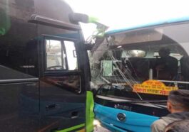 Bus Accident: एचआरटीसी और निजी वोल्वो बस के बीच टक्कर! यात्रियों में हड़कंप