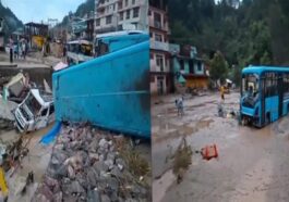 हिमाचल में भारी बारिश से तबाही: HRTC की बसे बही! लोगों के घर डूबे