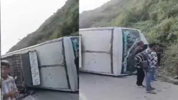 HRTC Bus Accident: तकनीकी खराबी से सड़क पर पलटी एचआरटीसी बस! यात्री घायल, अस्पताल में भर्ती