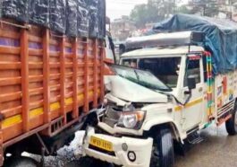 Accident In Himachal: बाईपास पर ट्रक और पिकअप में जोरदार भिड़ंत! दोनों वाहन क्षतिग्रस्त