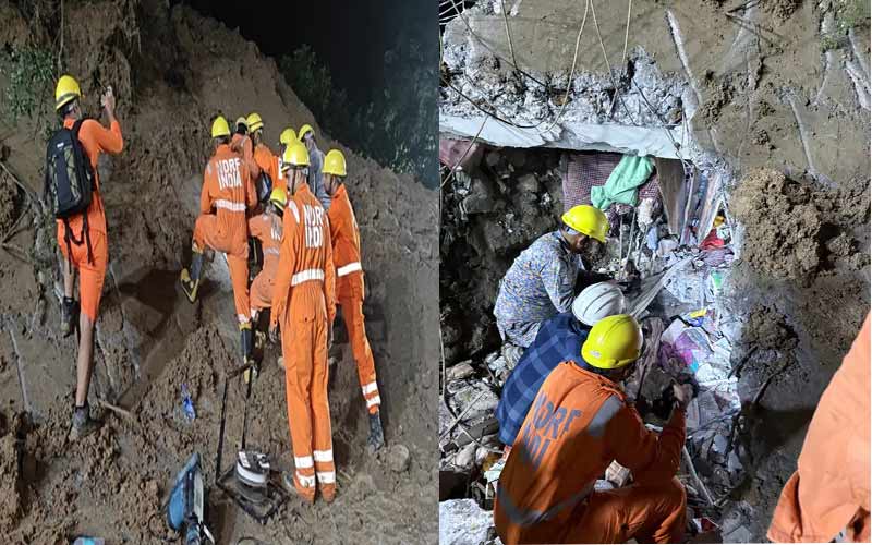 मंडी में भूस्खलन से तबाही: छह लोगों के शव निकाले! एक घंटे तक चीखते रहे मलबे में दबे लोग