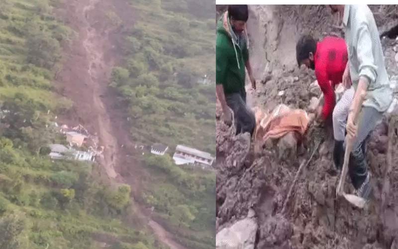 हिमाचल में बड़ा लैंडस्लाइड: मलबे में दबे आठ लोग! एक की मौत, तीन बचाए तो चार अभी भी लापता