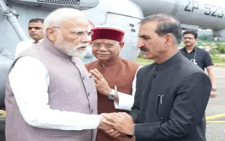 PM Modi: हिमाचल पहुंचे PM मोदी! सुक्खू समेत अधिकारियों के साथ राज्य में हुए नुकसान पर समीक्षा बैठक शुरू PM Modi: हिमाचल पहुंचे PM मोदी! सुक्खू समेत अधिकारियों के साथ राज्य में हुए नुकसान पर समीक्षा बैठक शुरू