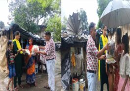 Paonta Sahib: पांवटा में जरूरतमंद परिवारों को वितरित की राशन सामग्री