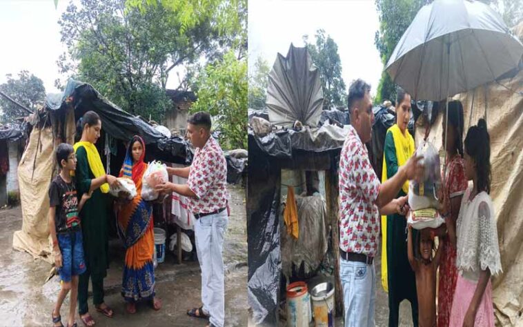 Paonta Sahib: पांवटा में जरूरतमंद परिवारों को वितरित की राशन सामग्री