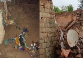 दुखद: आधी रात को गहरी नींद में सोया था परिवार! तभी भरभरा कर गिरा घर, महिला की मौत